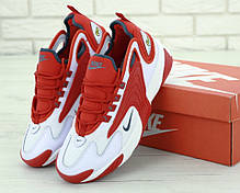 Чоловічі кросівки Nike Zoom 2K White Red . ТОП Репліка ААА класу., фото 3