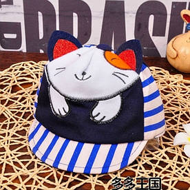 Кепка "Котик" для хлопчика. 40-43 см