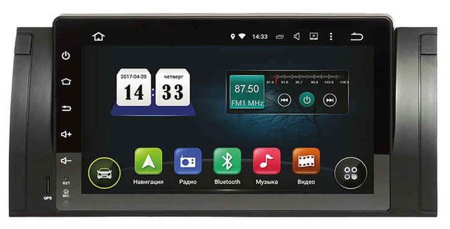 Штатний головний пристрій BMW E39 оригінал штатна магнітола Incar AHR-1520 Android (BMW 5 E39, X5 E53), фото 1
