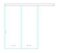 SSGA-7 Раздвижная дверь из стекла - Стеклянная раздвижная перегородка
