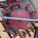 Колеса з грунтозацепами 400/160(Смуга 4*15) МБ з піввіссю 23мм (3мм товщ пластини) Булат, фото 9