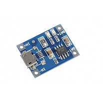 Контролер для зарядки TP4056 літій-іонних батарей, Micro USB 1A Li-ion