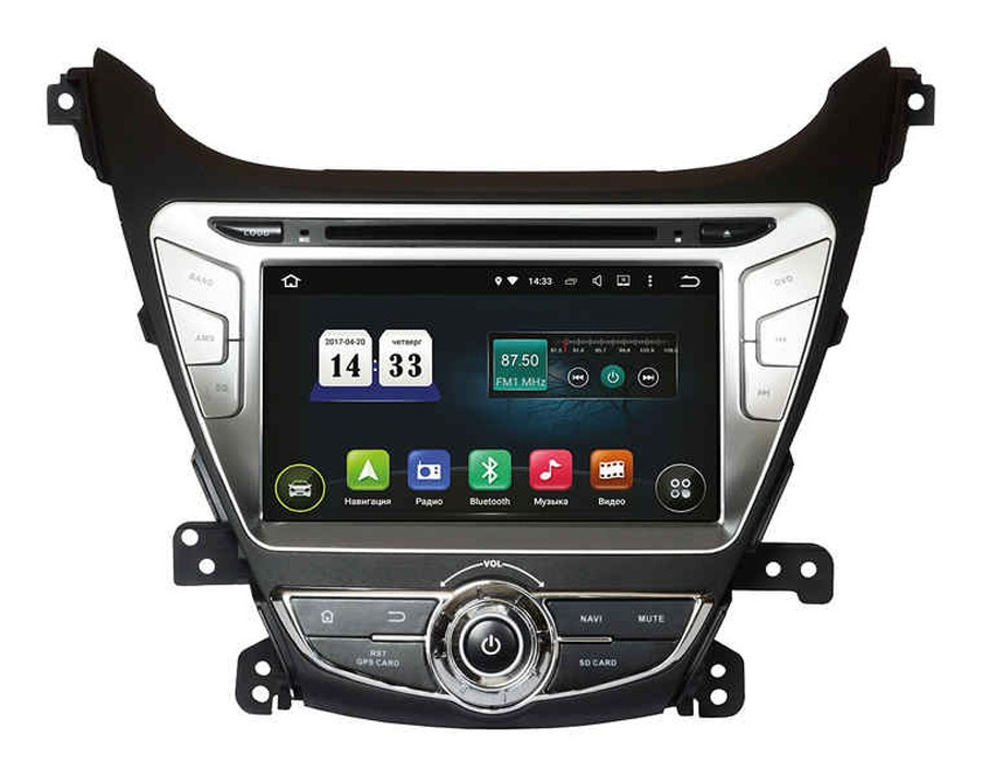 Штатна магнітола Incar AHR-2464 Android 5.1 Hyundai Elantra 2014+ екран 8" мультимедійний головний пристрій