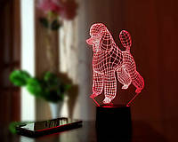 Сменная пластина для 3D светильников "Пудель" 3DTOYSLAMP