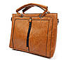 Коричнева жіноча сумка, відмінний дизайн сучасний вигляд, фото 3