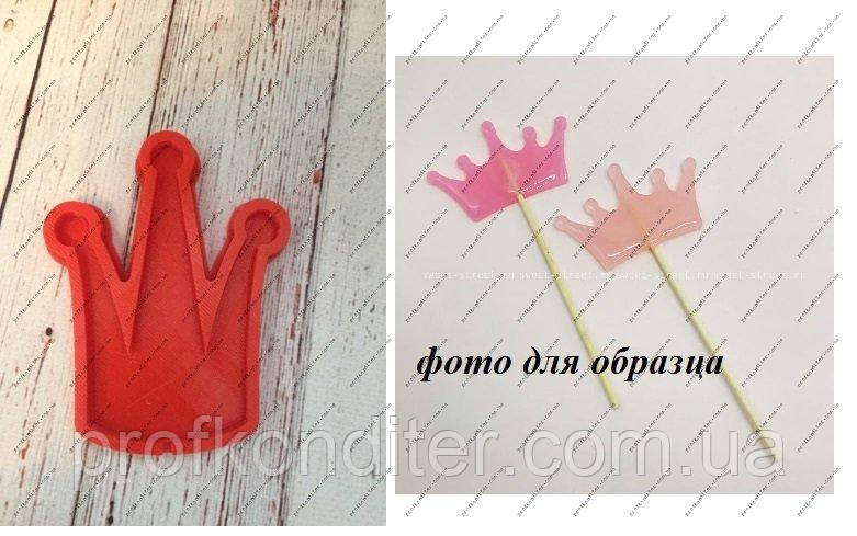 ЕКСКЛЮЗИВ! Силіконовий молд для льодяників "Корона №2, фото 1