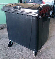 Пластиковый евроконтейнер для мусора ТБО 1100 л.