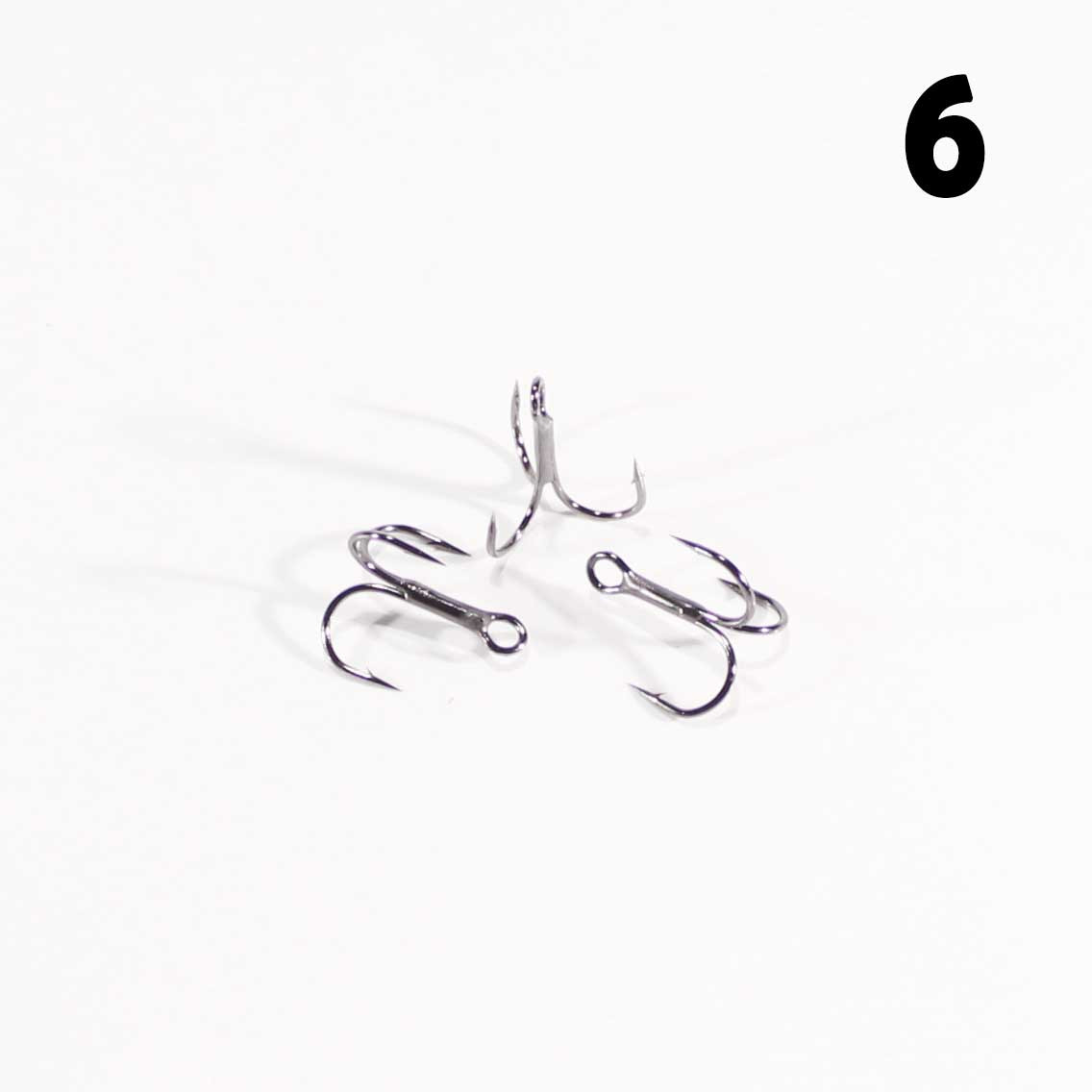 Гачок METSUI Round Treble Hook №6 трійник (1 шт.)