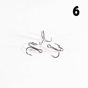 Гачок METSUI Round Treble Hook №6 трійник (1 шт.)