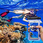 Водонепроникний чохол для телефона Aqualife універсальний синій, фото 4