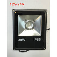 Прожектор светодиодный 12-24 Вольт линзованый SL-30Lens 30W 6400К IP65 Код.59545
