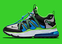 Кросівки Nike Air Max 270 Bowfin aj7200 "Зелені\" Сині\Чорні"
