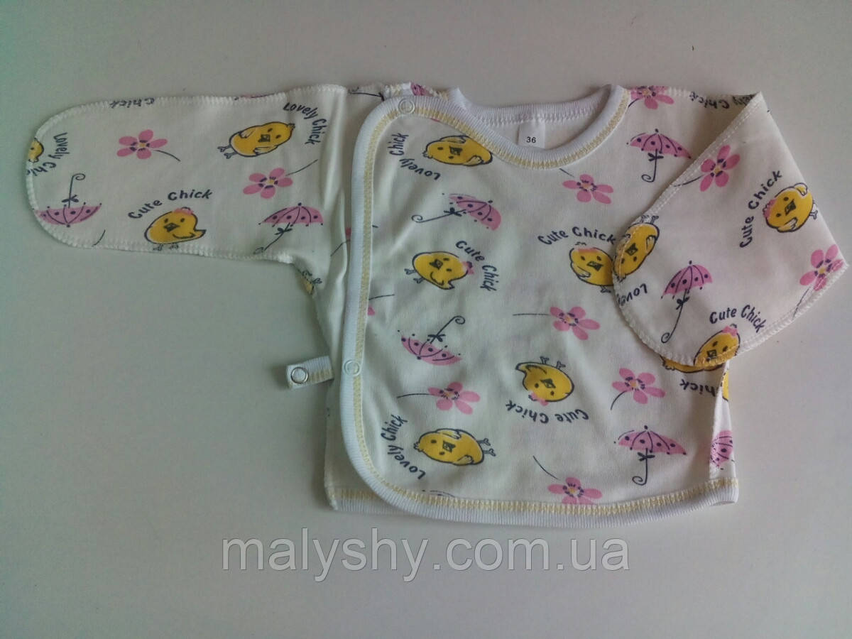 Дитяча сорочечка "Недряпка" 200016 для новонародженого, розмір 36