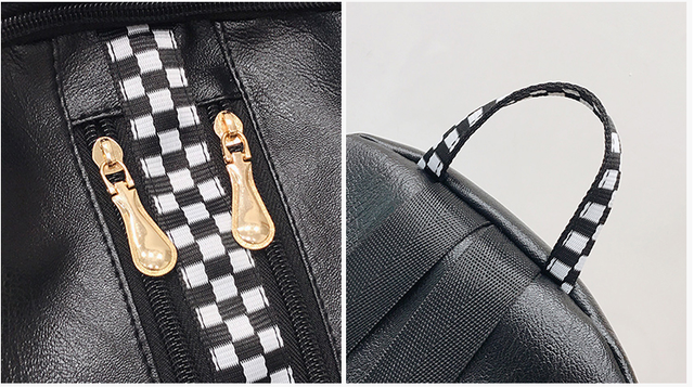 Рюкзак кожзам с двумя вертикальными замками