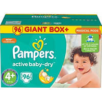 Підгузники Pampers Active Baby-Dry Maxi Plus 4+(9-16 кг) 96 шт (Памперси)