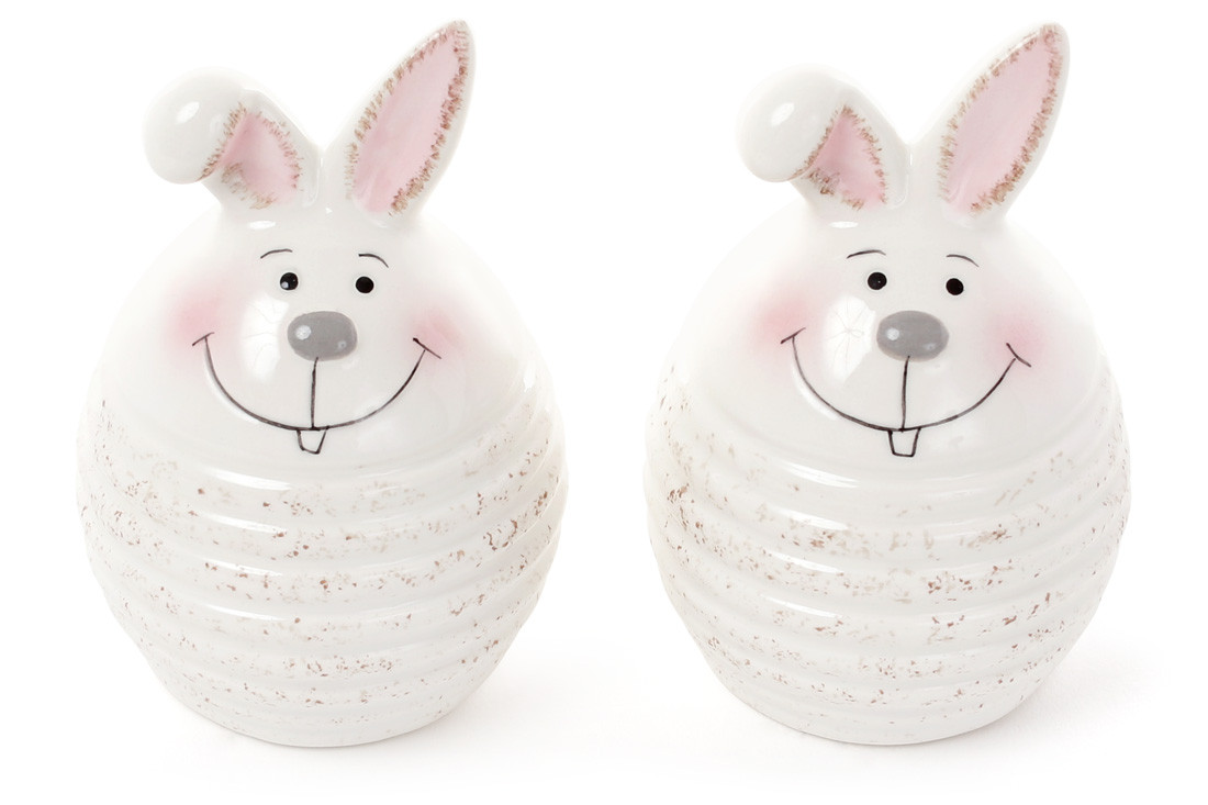 Набір для спецій 4 предметів, сільниця і перечниця у формі "Зайчик", фото 1