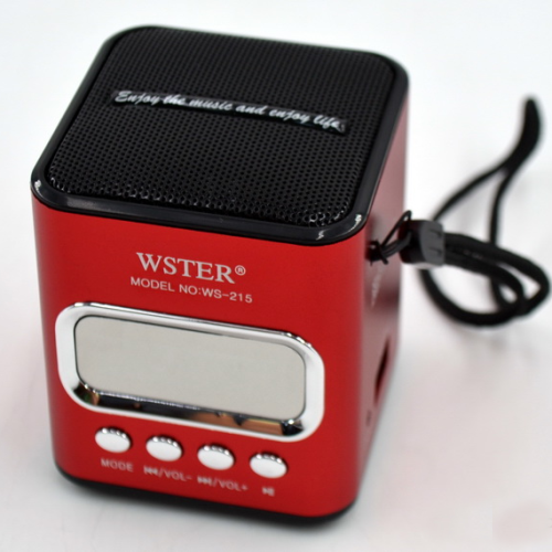 Портативна колонка з USB, CardReader і FM WSTER WS-215