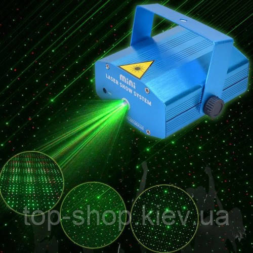 Міні лазерний проектор стробоскоп лазер шоу, фото 1
