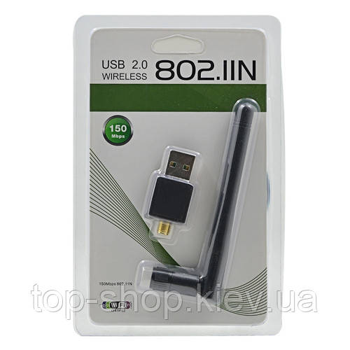 Адаптер USB Wi-Fi Wireless ( 802.11n /150M/ антенна )