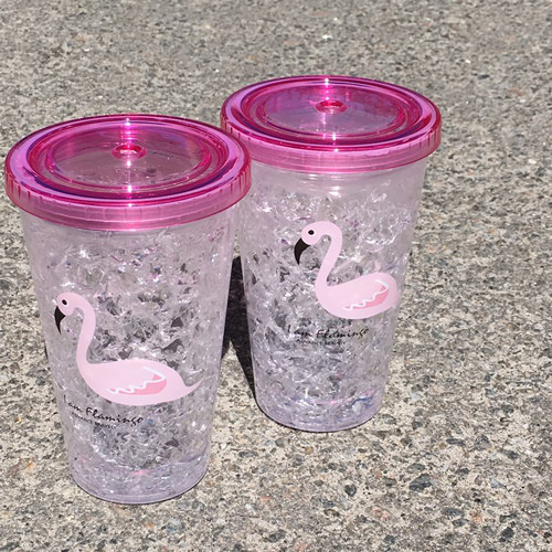 Термочашку Ice cup Flamingo Фламінго 450 мл