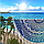 Пляжний килимок Мандала блакитний 150см, фото 2