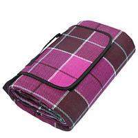 Водонепроникний килимок для Пікніка Клітка (Purple)