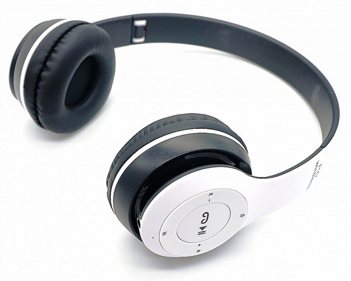 Навушники безпровідні bluetooth з підтримкою microSD Mp3 MDR P47 BT, білі.