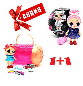 Лялька Лол капсула L. O. L. Surprise Under Wraps Eye Spy + LOL Black 7 Series чорний куля TOY021