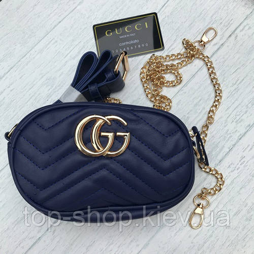 Жіноча сумочка Gucci Гуччі синій
