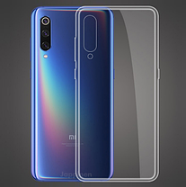 Ультратонкий 0,3 мм чохол для Xiaomi (Ксіомі) Mi 9 прозорий, фото 2