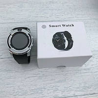 Розумні годинник smart watch V8 Сріблястий