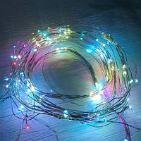 Новорічна світлодіодна гірлянда дріт від мережі LED 180