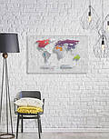 Прозора скретч-мапа світу Travel Map AIR world ENG 96*60 см Стильний подарунок у квартиру й офіс, фото 9