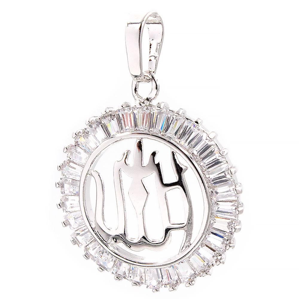 Кулон Мусульманський символ родій 2,6 см, фото 1