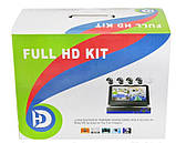 Комплект відеоспостереження бездротової DVR KIT CAD Full HD UKC 8004/6673 Wi-Fi 4ch набір на 4 камери, фото 8