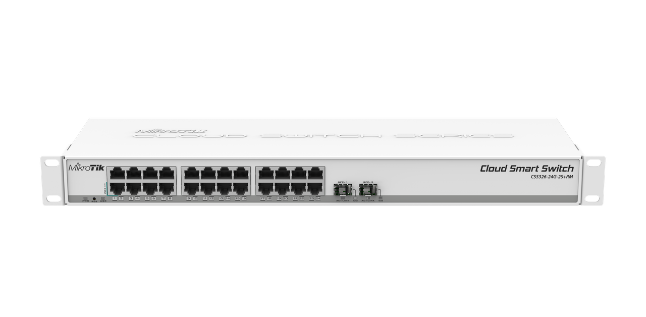 Комутатор MikroTik CSS326-24G-2S+RM