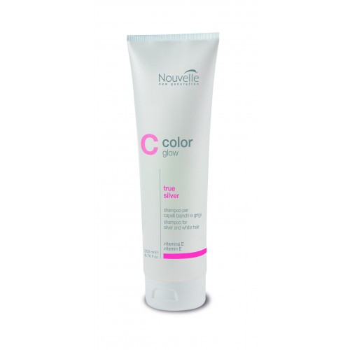 Тонуючий антижелтый шампунь для фарбованого волосся Nouvelle True Silver Shampoo, фото 1