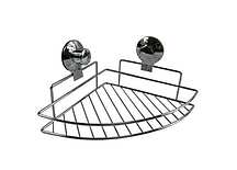 Полиця для ванної кутова на вакуумній присосці, Польща