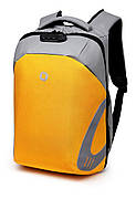 Рюкзак для ноутбука Ozuko Laptop Protector gray/yellow 15.6