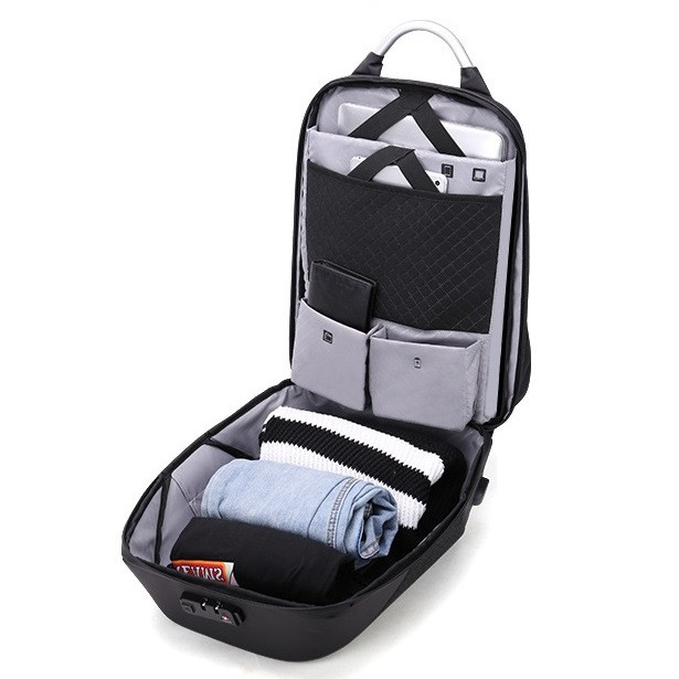 Водостойкий рюкзак для ноутбука Arctic Hunter elit design black - фото 2 - id-p939299790