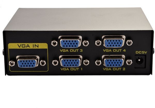 VGA-розгалужувач на 4 VGA до 30 м 200 МГц сплітер (003713)