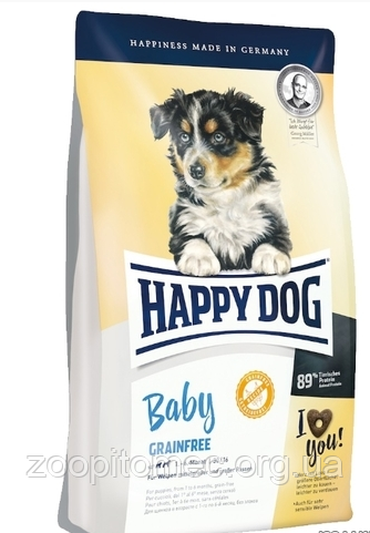 Беззерновой корм для щенков Happy Dog (Хэппи Дог) Baby Grainfree , 1кг