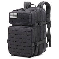 Тактичний військовий рейдовий рюкзак lazer molle bag 40L black