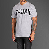 Футболка серая | Yeezus tour logo