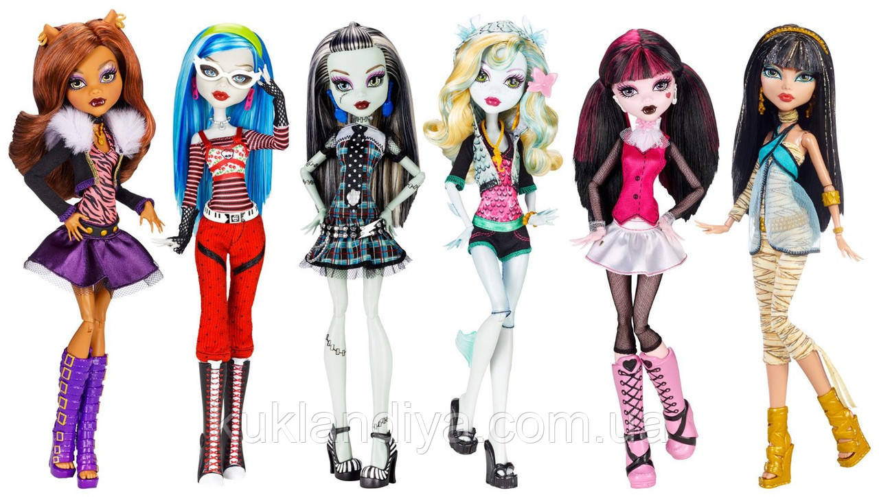 Набір 6 ляльок Monster High Dolls Original Ghouls Collection Базові