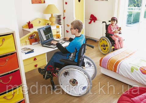 Облегченная детская коляска Action 3 NG Junior Invacare - фото 5 - id-p89584399