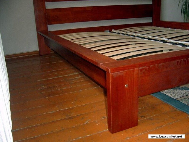Ліжко двоспальне з натурального дерева в спальню Сакура (бук)160*200 Неомеблі - фото 6 - id-p4117805