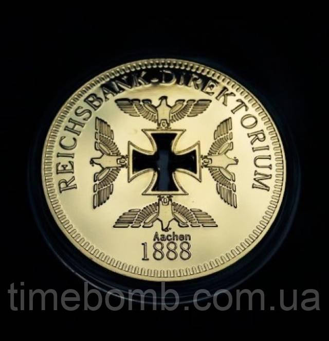Позолочена порожниста сувенірна монета Reichsbank