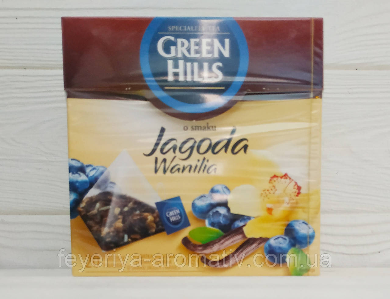 Чай Green Hills з чорницею і ваніллю (20 пакетиків)