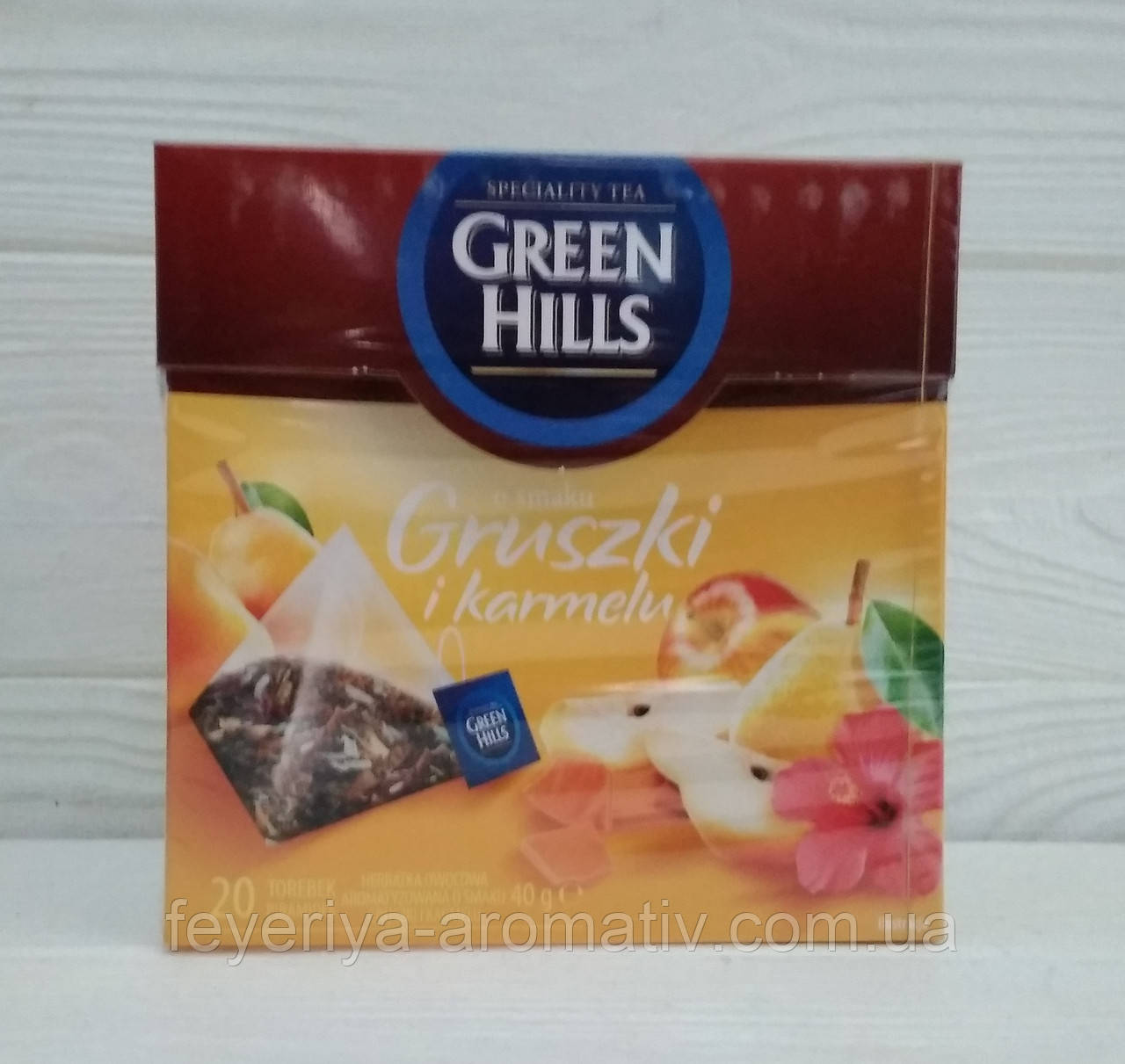 Чай Green Hills з грушею і карамеллю (20 пакетиків)